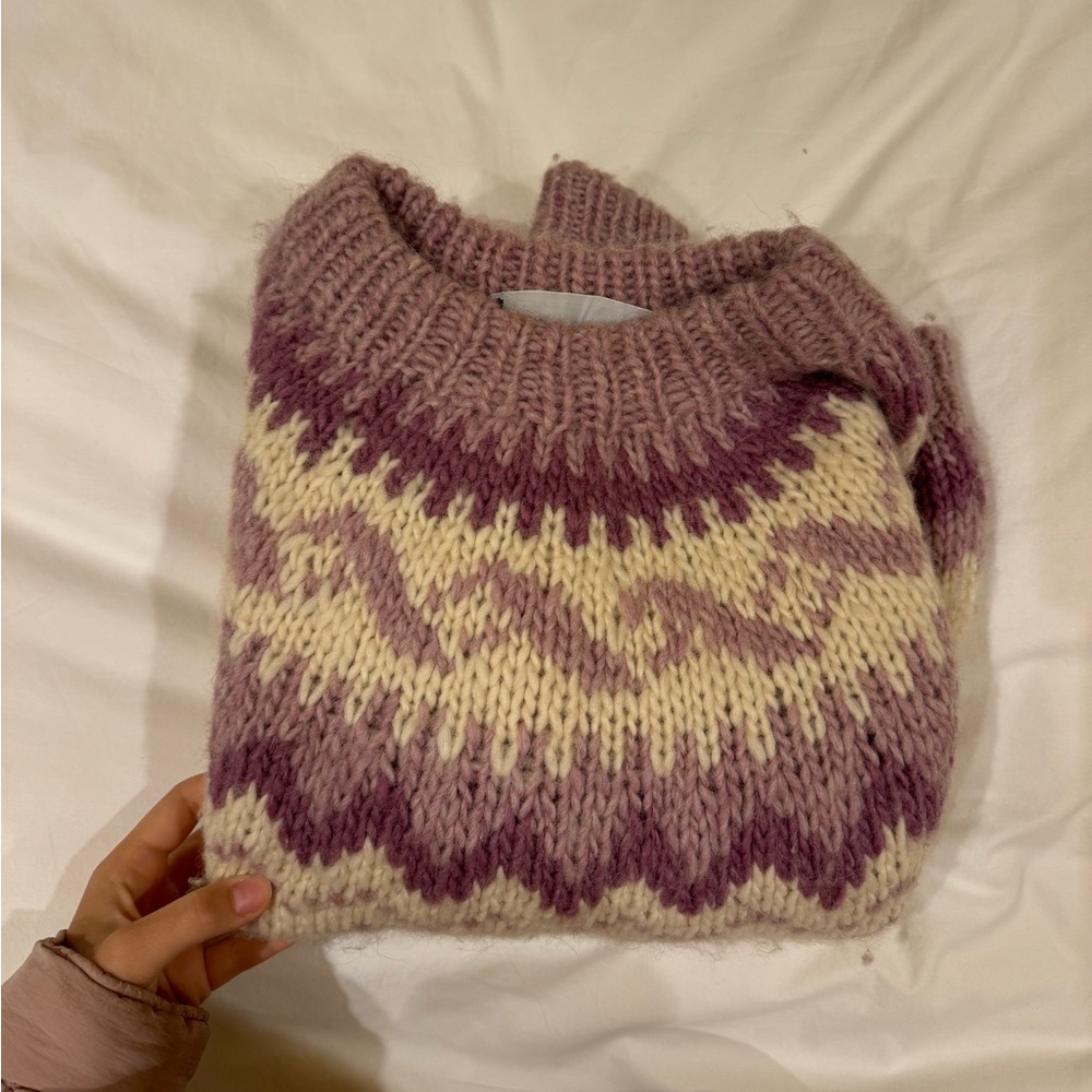 FAIR ISLE VINTAGE 100% WOOL SWEATER